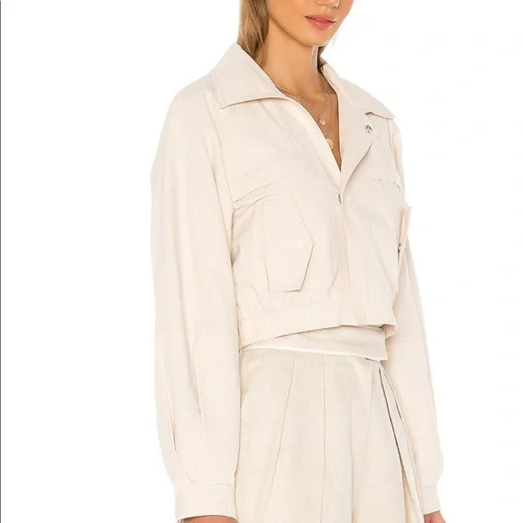 Revolve L’Academia The Chiara Jacket, Beige Size S - Picture 2 of 7